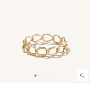 Mejuri gold braided ring
